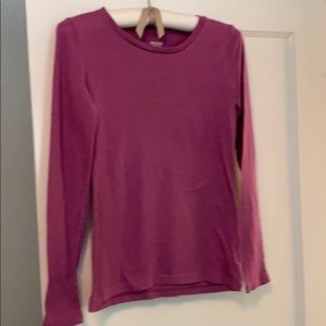 Purple long sleeve t-shirt